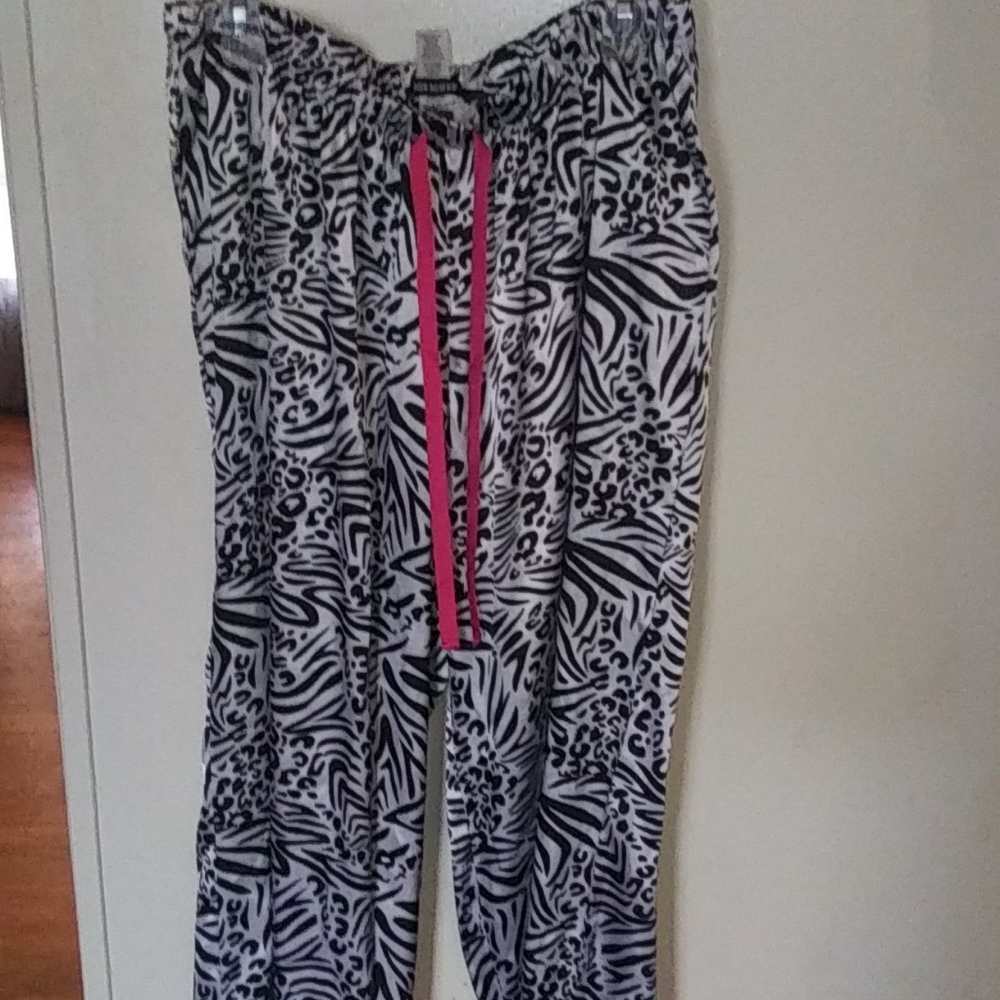 Zebra Stripe Pajama Bottoms
